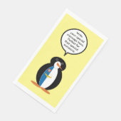 Azoren praten Ms Penguin gepersonaliseerd Servet (Hoek)