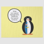 Azoren praten Ms Penguin gepersonaliseerd Tissuepapier (Voorkant)