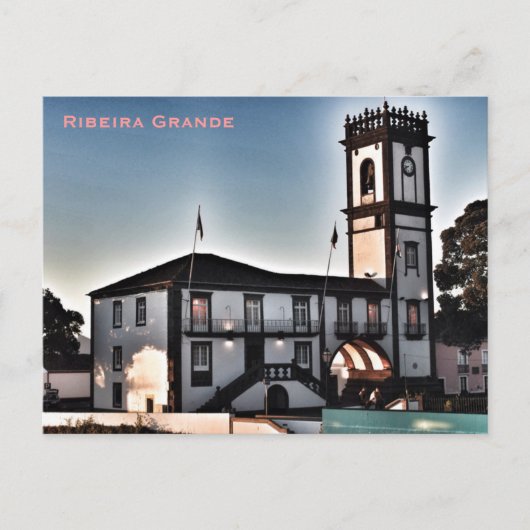 Azoren — Ribeira Grande Briefkaart (Voorkant)