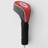 Azoren Rode LOVE Vlag gepersonaliseerd Golfheadcover (Schuin)
