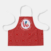 Azoren Rode LOVE Vlag gepersonaliseerd Schort (Voorkant)