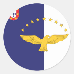 azoren ronde sticker