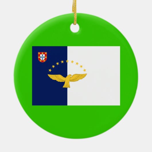 Azoren- SÃO JORGE-kerstversiering Keramisch Ornament (Achterkant)