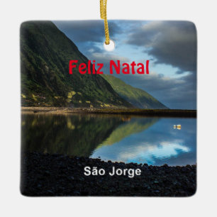 Azoren: Sao Jorge Panoramic kerstversiering Keramisch Ornament