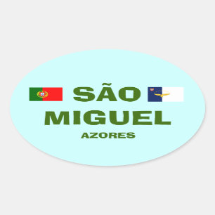 Azoren - Sao Miguel Azores Oval Sticker