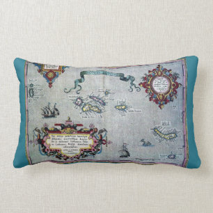 Azoren Soft Historic Map Pillow Kussen