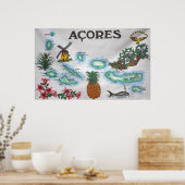 Azoren souvenir poster (Keuken)
