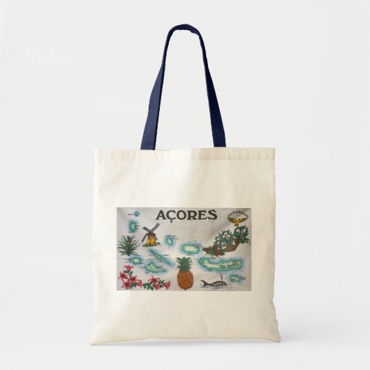 Azoren souvenir tote bag (Voorkant)
