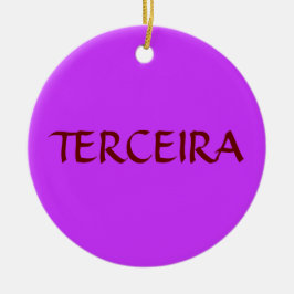 Azoren- Terceira Aangepast kerstversiering Keramisch Ornament