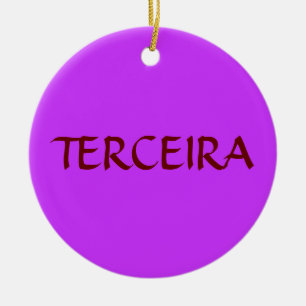 Azoren- Terceira Aangepast kerstversiering Keramisch Ornament