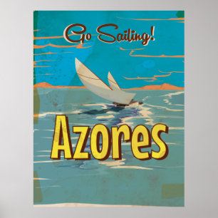 Azoren vintage reisposter poster