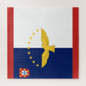 Azoren Vlag 11 x 14 inch puzzle, 30 overmaatse stu Legpuzzel (Verticaal)