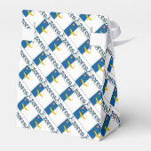 Azoren vlag betegeld gepersonaliseerd bedankdoosjes (Achterkant)