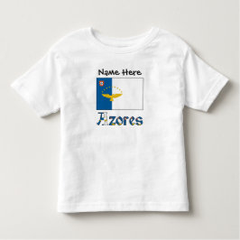 Azoren vlag gepersonaliseerd kinder shirts