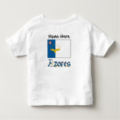 Azoren vlag gepersonaliseerd kinder shirts (Achterkant)