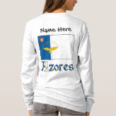 Azoren vlag gepersonaliseerd t-shirt (Achterkant)