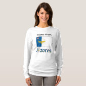 Azoren vlag gepersonaliseerd t-shirt (Voorkant volledig)