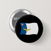 Azoren Vlag Knop Ronde Button 5,7 Cm (Voorkant /achterkant)