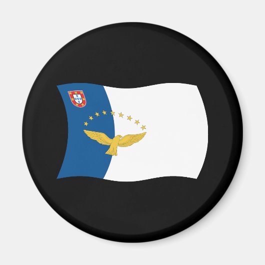 Azoren Vlag Magneet (Voorkant)