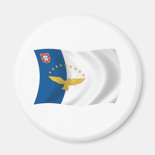 Azoren Vlag Magneet (Voorkant)
