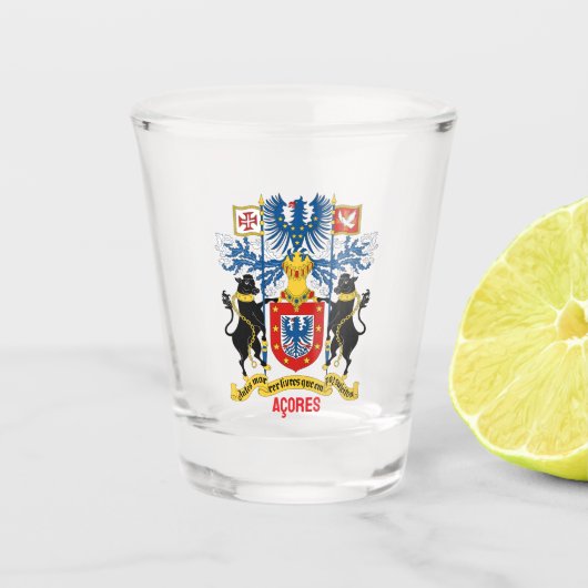 Azoren Wapen Shot Glas (Voorkant)