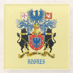 Azorenjassen met rubberen brillengaas glazen onderzetter