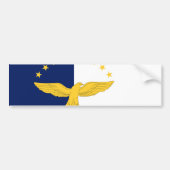 Azores Flag Bumpersticker (Voorkant)