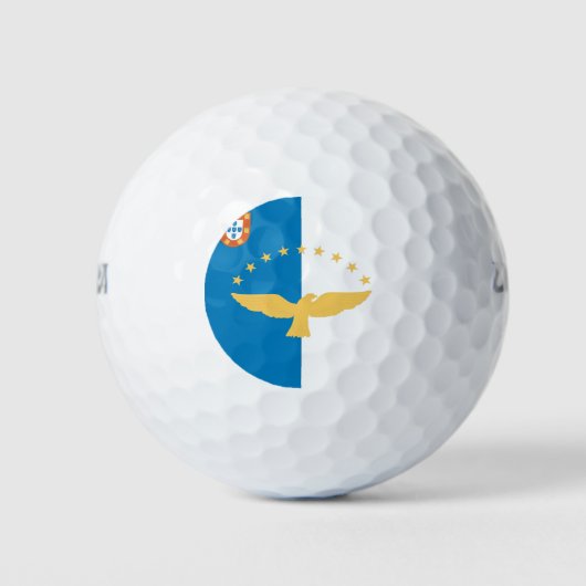 Azores Flag Golfballen (Voorkant)