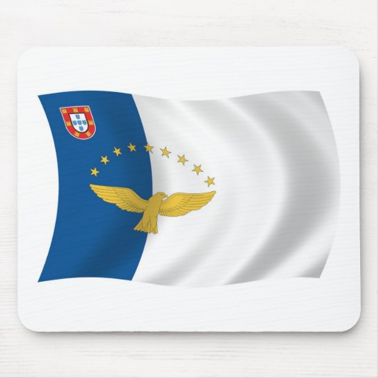 Azores Flag Mousepad Muismat (Voorkant)