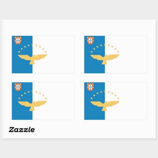 Azores Flag Rechthoekige Sticker (Vel)