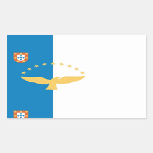 Azores Flag Rechthoekige Sticker