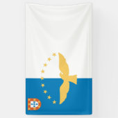 Azores Flag Spandoek (Verticaal)