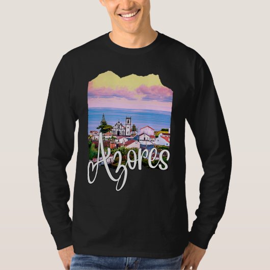 Azores Portugal Portuguese Roots Azores Souvenirs T-shirt (Voorkant)