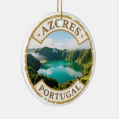 Azores Portugal Travel Badge Ornament – Two-Sided  (Rechts)