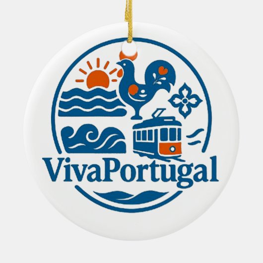 Azores Portugal Travel Badge Ornament – Two-Sided  (Achterkant)