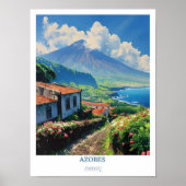 Azores Print - Azores Poster - Pico Mountain Print (Voorkant)