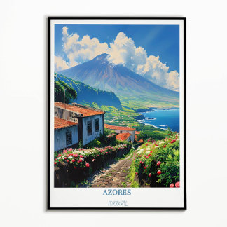 Azores Print - Azores Poster - Pico Mountain Print