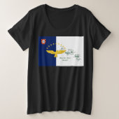 Azoriaans Grote Maat T-shirt (Design voorkant)