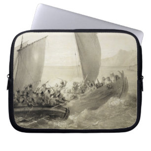 Azov Cossacks aan boord van een Turks corsair vol Laptop Sleeve