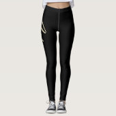 Azra white gold Handwriting Hose Leggings (Voorkant)