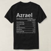 AZRAEL Nutrition Funny Birthday Personalized Name  T-shirt (Design voorkant)