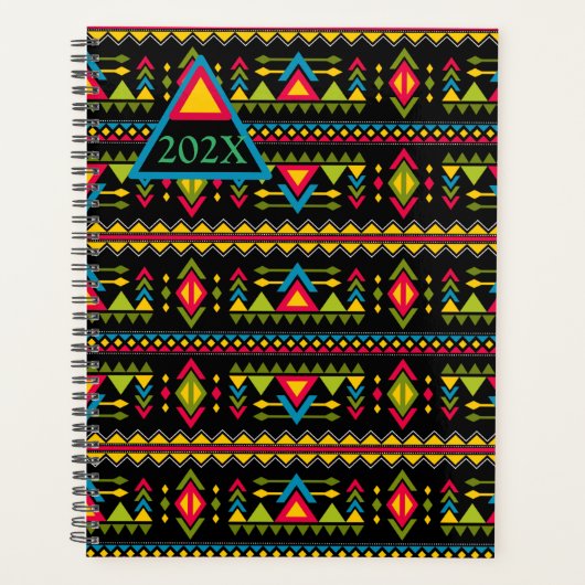 Aztec Aangepaste Jaarlijkse Datum Planner (Voorkant)
