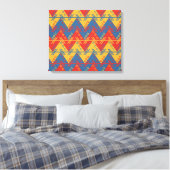 Aztec Abstract Canvas Afdruk (Insitu (Slaapkamer))
