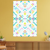 Aztec abstract geometrisch patroon canvas afdruk (Insitu (Woonkamer))
