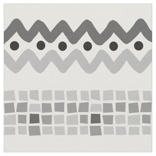 Aztec Abstract Grey Triaingle Geometric Pattern Stof (Close Up)