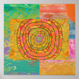 Aztec Abstract Poster