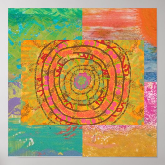 Aztec Abstract Poster (Voorkant)