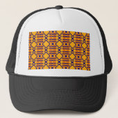 Aztec African Tribal Abstracte Ethnic Design Trucker Pet (Voorkant)