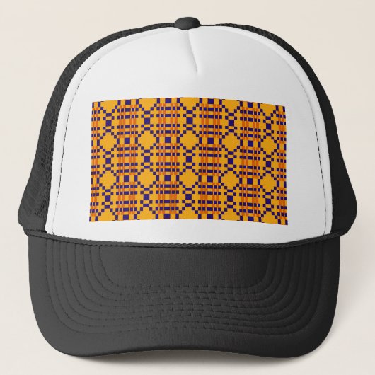 Aztec African Tribal Abstracte Ethnic Design Trucker Pet (Voorkant)
