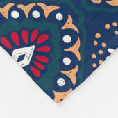 Aztec Allure: Tribal Striped Elegance Fleece Deken (Hoek)